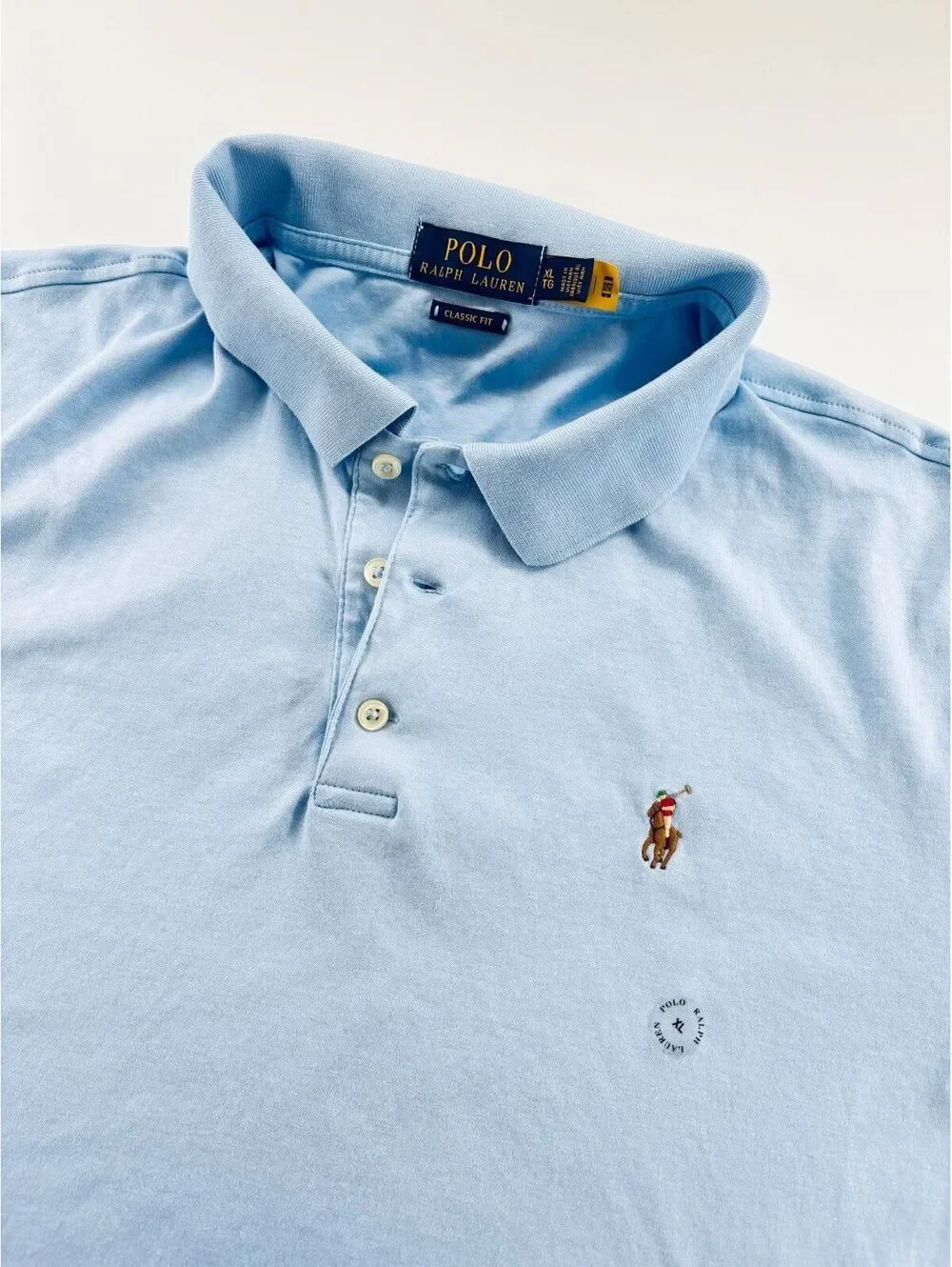Polo Ralph Lauren Polo Men's XL Light Blue Classic Fit NWOT